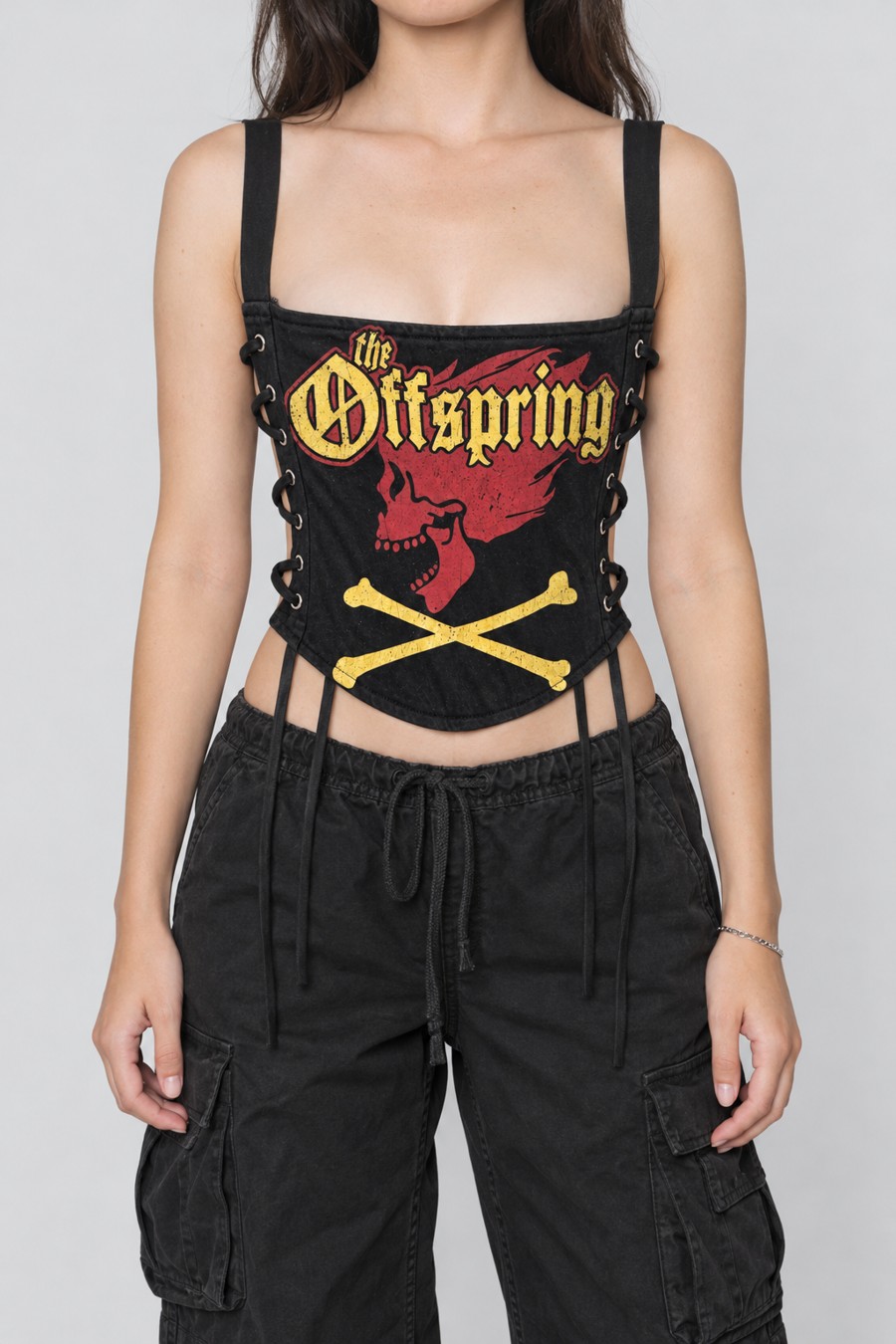 The same corset on a model
